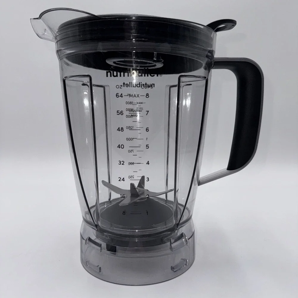 Genuine Oem Replacement 64oz 8 Cup Pitcher W/Lid For Nutribullet Blender NBC-12A